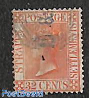 Malaysia 1867 Straits Settlements, 32c Pale Red, WM Crown-CC, Used, Used Stamps - Otros & Sin Clasificación