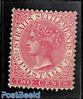 Malaysia 1883 Straits Settlements, 2c, Stamp Out Of Set, Unused (hinged) - Otros & Sin Clasificación