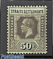 Malaysia 1923 Straits Settlements, 50c, Die II, Stamp Out Of Set, Mint NH - Otros & Sin Clasificación