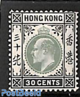 Hong Kong 1903 30c, WM Crown-CA, Stamp Out Of Set, Unused (hinged) - Nuevos