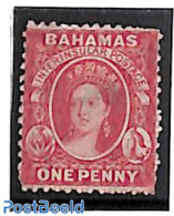 Bahamas 1860 1d, Without WM, Perf. 13, Unused Without Gum, Unused (hinged) - Otros & Sin Clasificación