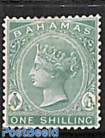Bahamas 1882 1sh, WM Crown-CA, Perf. 14, Unused (hinged) - Otros & Sin Clasificación