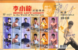 Hong Kong 2020 Bruce Lee Large M/s, Mint NH - Ongebruikt