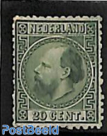 Netherlands 1867 20c, Type II, Perf. 13.5, Unused (hinged) - Unused Stamps