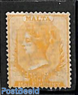 Malta 1863 1/2d, WM Crown-CC, Unused, Regummed, Unused (hinged) - Malta