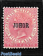 Malaysia 1884 Johore, 2c Overprint JOHOR, Unused (hinged) - Sonstige & Ohne Zuordnung