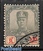 Malaysia 1904 Johore, $100, WM Rose, (fiscally) Used, Used Stamps - Andere & Zonder Classificatie