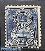 New Zealand 1899 8d, Perf. 11, Stamp Out Of Set, Unused (hinged), Transport - Ships And Boats - Neufs