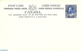 Canada 1913 Postcard 2c, Unused Postal Stationary - Storia Postale