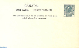 Canada 1913 Postcard 2c, Unused Postal Stationary - Storia Postale