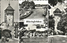 11667626 Rheinfelden AG Obertorturm Storchennestturm Rheindampfer Ortsblick Rhei - Sonstige & Ohne Zuordnung