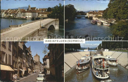 11667625 Rheinfelden AG Rheinbruecke Strassenpartie Faehrschiffe Rheinfelden - Autres & Non Classés