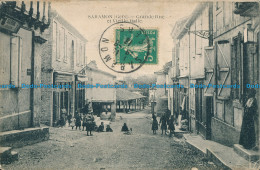 R032405 Saramon. Grande Rue Et Vieille Halle. J. Tapie. B. Hopkins. 1913 - Welt