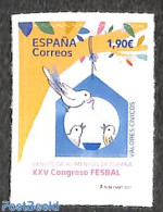 Spain 2021 FESBAL Congress 1v, Mint NH, Health - Nature - Food & Drink - Birds - Neufs