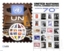 United Nations, New York 2021 70 Years UNPA 10v M/s, Mint NH, Stamps On Stamps - Postzegels Op Postzegels