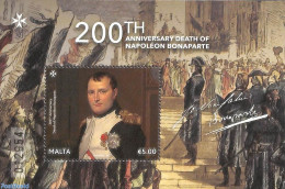 Malta 2021 Napoleon 200th Death Anniversary S/s, Mint NH, History - Napoleon - Napoleón
