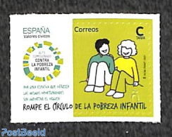 Spain 2021 Against Children Poverty 1v S-a, Mint NH - Nuevos