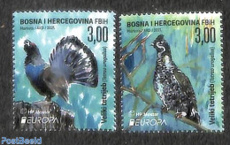 Bosnia Herzegovina - Croatic Adm. 2021 Europa, Endangered Species 2v, Mint NH, History - Nature - Europa (cept) - Birds - Bosnien-Herzegowina