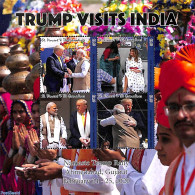 Saint Vincent 2020 Trump Visits India 4v M/s, Mint NH, History - American Presidents - Politicians - St.Vincent (1979-...)