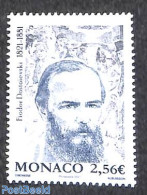 Monaco 2021 Fiodor Dostoïevski 1v, Mint NH, Art - Authors - Neufs