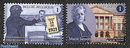 Belgium 2021 100 Years Women In Politics 2v, Mint NH, History - Politicians - Women - Unused Stamps
