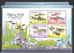 Singapore 2021 Tetra Fish, Special S/s, Mint NH, Nature - Fish - Peces