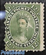 Canada 1859 12.5c, Unused, Regummed, Unused (hinged) - Nuovi