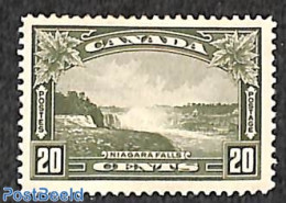 Canada 1935 20c, Stamp Out Of Set, Unused (hinged), Nature - Water, Dams & Falls - Nuevos
