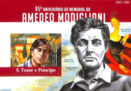 Sao Tome/Principe 2015 Amedeo Modigliani S/s, Mint NH, Art - Amedeo Modigliani - Modern Art (1850-present) - Paintings - Sao Tome En Principe