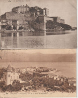 CORSE CALVI AJACIO 2 CARTES OBLITERES 1927 - Other & Unclassified