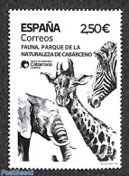 Spain 2021 Cabarceno Nature Park 1v, Mint NH, Nature - Animals (others & Mixed) - Elephants - Giraffe - Zebra - Nuovi