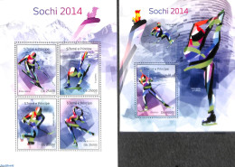 Sao Tome/Principe 2014 Sochi 2014 2 S/s, Mint NH, Sport - Olympic Winter Games - Sao Tome Et Principe