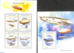 Sao Tome/Principe 2014 Zeppelin 2 S/s, Mint NH, Transport - Zeppelins - Zeppelins