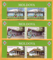 2009  Moldova Rural Houses, Briceni, Comrat, Orhei, Architecture  Gagauzia (2х3v) Mint - Moldova