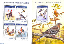 Mozambique 2014 Pigeons 2 S/s, Mint NH, Nature - Birds - Mozambique