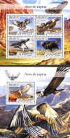 Mozambique 2016 Birds Of Prey 2 S/s, Mint NH, Nature - Birds - Birds Of Prey - Mozambique