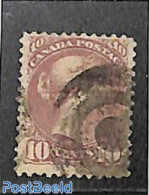 Canada 1870 10c, Lilarosa, Perf. 12, Used, Used Stamps - Usados