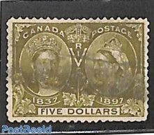 Canada 1897 5$, Used, Used Stamps - Usati