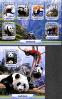 Guinea Bissau 2016 Panda's 2 S/s, Mint NH, Nature - Animals (others & Mixed) - Guinée-Bissau