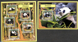 Guinea Bissau 2016 Panda's 2 S/s, Mint NH, Nature - Animals (others & Mixed) - Guinea-Bissau