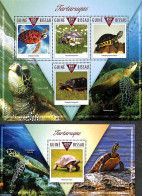 Guinea Bissau 2015 Turtles 2 S/s, Mint NH, Nature - Turtles - Guinée-Bissau