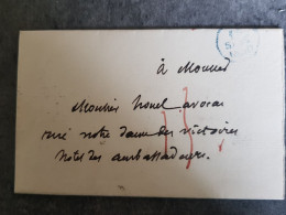 Lettre France Marque Postale 1830 Lettre De Paris A Paris Marque Du Facteur Taxe Manuel Rouge - 1801-1848: Vorläufer XIX