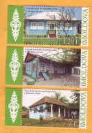 2009  Moldova Rural Houses, Briceni, Comrat, Orhei Gagauzia 3v Mint - Moldavia