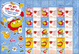 Israel 2012 My Stamp, M/s With Personal Tabs, Mint NH, Nature - Wine & Winery - Art - Comics (except Disney) - Ongebruikt (met Tabs)