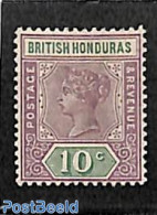 Belize/British Honduras 1899 10c, Stamp Out Of Set, Unused (hinged) - Britisch-Honduras (...-1970)