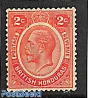 Belize/British Honduras 1922 2c, WM Script-CA, Stamp Out Of Set, Unused (hinged) - Honduras Britannique (...-1970)