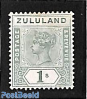 South Africa 1894 Zululand, 1sh, Stamp Out Of Set, Unused (hinged) - Ongebruikt