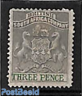 Rhodesia 1892 Br. South Africa Company, 3d, Stamp Out Of Set, Unused (hinged) - Sonstige & Ohne Zuordnung