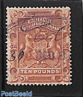 Rhodesia 1892 Br. South Africa Company, 10pounds, Fisc, Used, Used Stamps - Altri & Non Classificati
