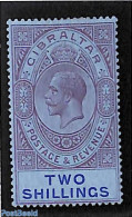 Gibraltar 1912 2Sh, Stamp Out Of Set, Mint NH - Gibraltar